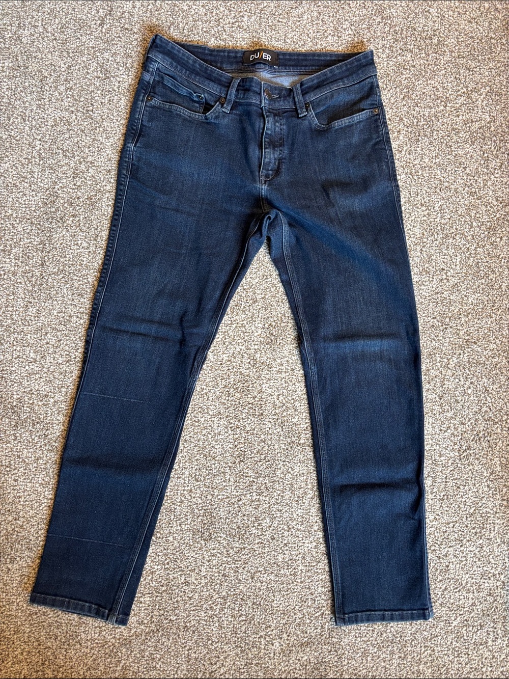 DU/ER Men’s Slim Jeans — Dark Indigo Blue